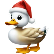christmas duck sticker