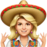 Fiestero with Sombrero sticker