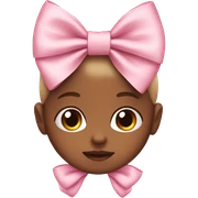 Baby pink bow  sticker