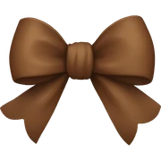 Brown Bow sticker