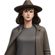 girl in hat outdoors sticker