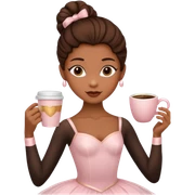 Un cafe con cuerpo manos y pies y que sea una vailarina de Ballett sticker