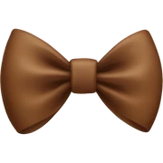 brown bow sticker