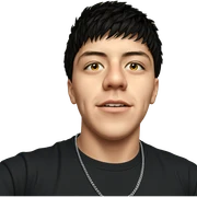 portrait of a boy with necklace sticker