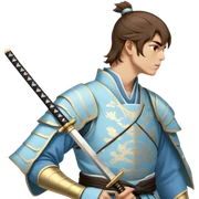 Elegant Samurai sticker