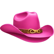 pink cowboy hat sticker