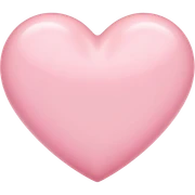 light pink heart  sticker