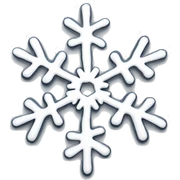Melting snowflake sticker
