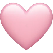 light pink heart sticker