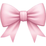 Light pink bow sticker