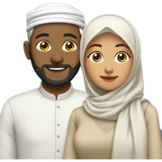 muslim couple sticker
