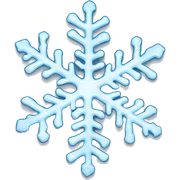 Melting snowflake sticker