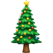 Christmas tree sticker