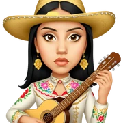 Mariachi Guitarist sticker