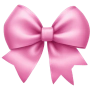 Pink bow sticker