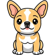 Fawn French bulldog  sticker