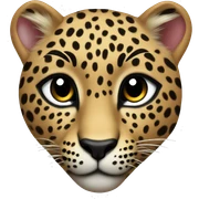 Leopard heart sticker