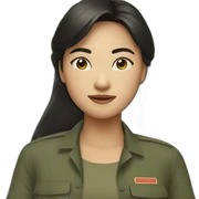 Vietnam girl sticker