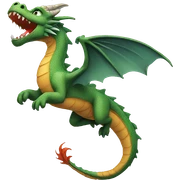 Dragon flying sticker