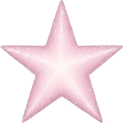 pale pink star sparkle sticker