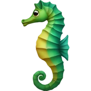 Sea horse sticker