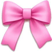 Pink bow sticker