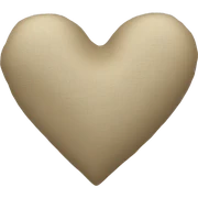 textil beige heart sticker