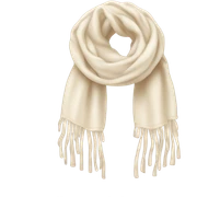 Cream scarf sticker