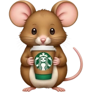 mouse Starbucks sticker