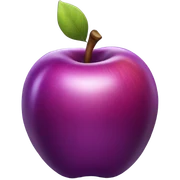 Purple apple sticker