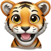 Cute tiger  sticker
