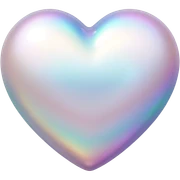Pearl heart  sticker