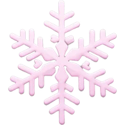 pastel pink snowflake  sticker