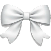white bow sticker