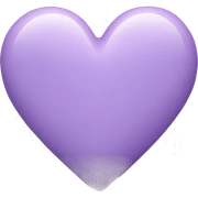 lilac heart sticker