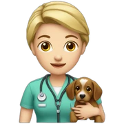 Vet girl sticker