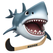 shark hockey sticker