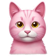 Pink cat sticker