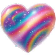 lisa frank galaxy heart sticker