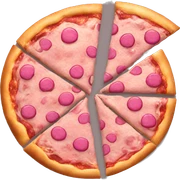 Pink pizza sticker
