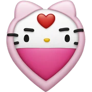 hello kitty heart sticker