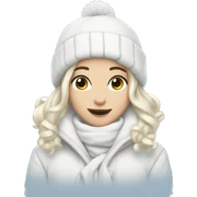 White winter aesthetic  sticker