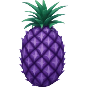 purple pineapple that is purple sticker