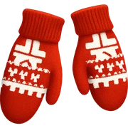 Red mittens sticker