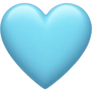 pastel blue heart sticker