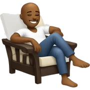 Relaxing emoji sticker