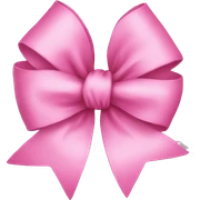 Pink bow sticker