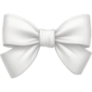 white bow sticker