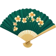 hand fan sticker