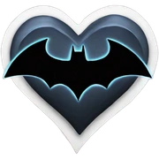 batman heart sticker